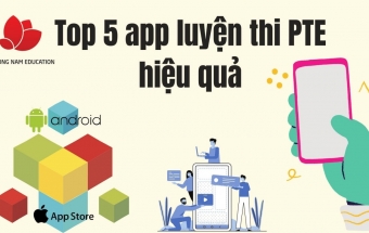 Top 5 app luyện thi PTE hiệu quả
